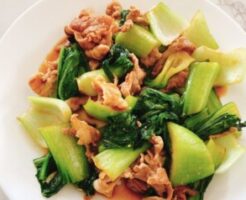 DAIGOも台所のレシピ・チンゲン菜の挽肉炒め