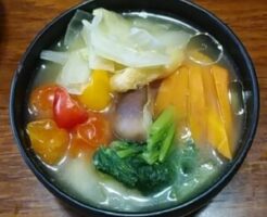 きょうの料理のレシピ・とうがんと鶏肉のみそ汁