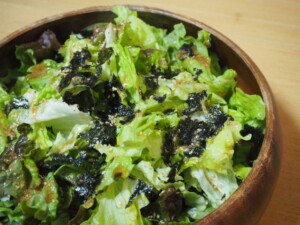 あさイチのレシピ・のりドレッシングのサラダ
