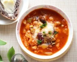 青空レストランのレシピ・朝採れセルリーたっぷりミネストローネ
