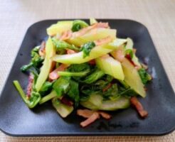 青空レストランのレシピ・朝採れセルリーの中華炒め