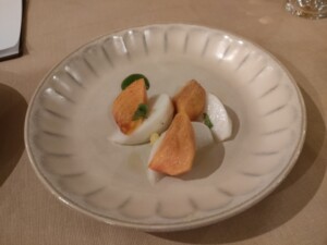 あさイチのレシピ・かぶと柿の甘酢あえ