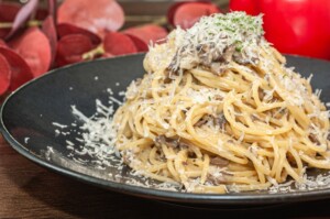 DAIGOも台所のレシピ・きのこのパスタ