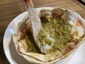 黒ホッキ貝のガーリックバター焼き