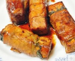 きょうの料理ビギナーズのレシピ・豆腐の肉巻き焼き