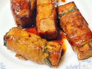 きょうの料理ビギナーズのレシピ・豆腐の肉巻き焼き