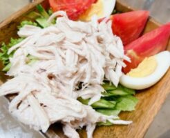 キューピー3分クッキングのレシピ・夏野菜のレンチン棒々鶏