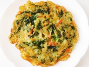 キューピー3分クッキングのレシピ・しば漬けと桜えびの卵焼き