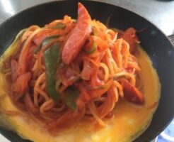 ZIPのレシピ・ナポリタン濃厚ハヤシつけ麺