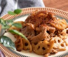 きょうの料理のレシピ・れんこんと豚肉のキムチ炒め