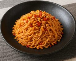 ヒルナンデスのレシピ・柿の種のピリ辛そうめん
