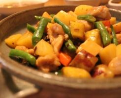 キューピー3分クッキングのレシピ・栗と鶏肉のうま煮