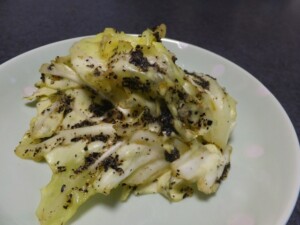 ヒルナンデスのレシピ・旨ごましおキャベツ