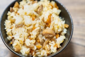 きょうの料理のレシピ・大豆とごぼうの鶏めし