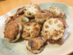 キューピー3分クッキングのレシピ・肉詰めれんこん 甘酢タルタル