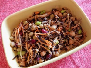 どさんこワイド179のレシピ・ゴボウと豆のカレーきんぴら