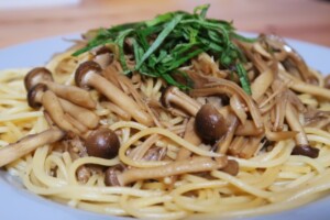 ノンストップのレシピ・キノコの和風パスタ