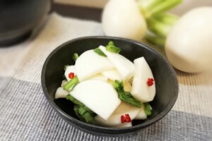 きょうの料理のレシピ・干し柿とかぶのあえ物