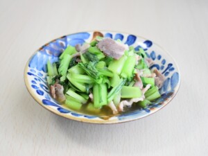 きょうの料理のレシピ・小松菜と豚バラのサッと煮