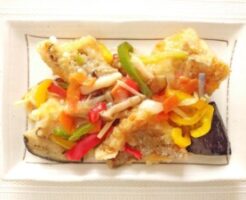 青空レストランのレシピ・オニカサゴのから揚げあんかけ