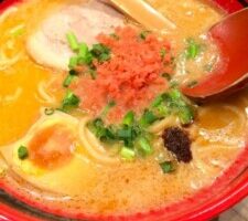ZIPのレシピ・甘エビタルタルの燻製ラーメン