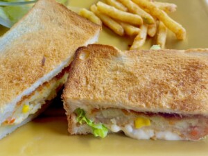どさんこワイド179のレシピ・サンマ缶とコーンのホットサンド
