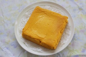 DAIGOも台所のレシピ・レンジだけでかぼちゃケーキ