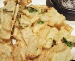 キューピー3分クッキングのレシピ・鶏胸肉と長芋のかき揚げ
