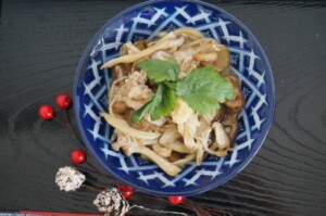 あさイチのレシピ・れんこんのはさみ焼き　きのこポン酢あんかけ