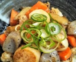 青空レストランのレシピ・里芋と豚肉のオイスター炒め