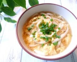 きょうの料理のレシピ・厚揚げ鶏卵うどん