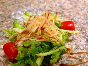 あさイチのレシピ・野菜とりんごのあえもの