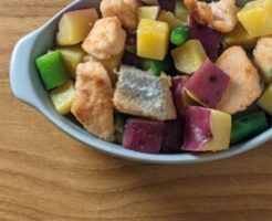 どさんこワイド179のレシピ・鮭とサツマイモの酒蒸し