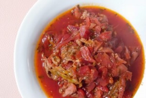 ノンストップのレシピ・牛こまの洋風みそ汁