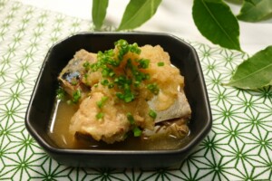 キューピー3分クッキングのレシピ・さばのみぞれ煮 黒酢風味