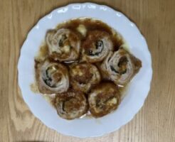 ノンストップのレシピ・豚バラの茄子チーズロール