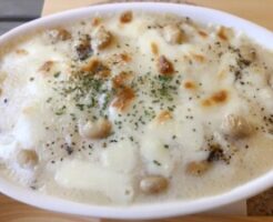 きょうの料理のレシピ・豆ときのこのグラタン
