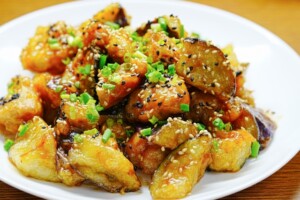 あさイチのレシピ・秋ざけとなすの油淋（ユーリン）ソース