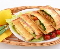 DAIGOも台所のレシピ・ホットサンド3種