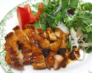 あさイチのレシピ・チキンとまいたけのソテー オレンジソース
