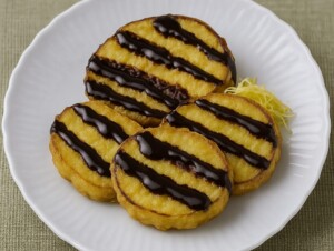 あさイチのレシピ・さつまいもの天ぷら+チョコレートソース
