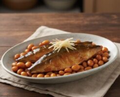 ヒルナンデスのレシピ・さんまと大豆の甘酢煮