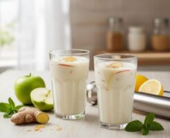 ヒルナンデスのレシピ・りんごと生姜の豆乳ドリンク