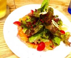 ミキティダイニングのレシピ・サーモンのカルパッチョ