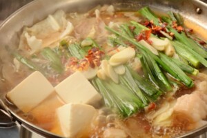 ノンストップのレシピ・豚バラキャベツのもつ鍋風