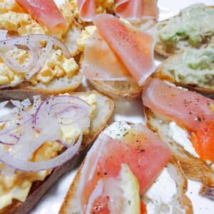 ZIPのレシピ・ヒラメのレモンミルフィーユブルスケッタ