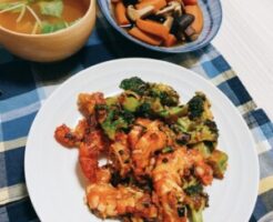 青空レストランのレシピ・エビチリピーナッツ