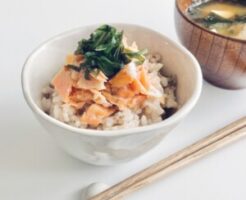 きょうの料理のレシピ・みつばとサーモンの炊き込みご飯