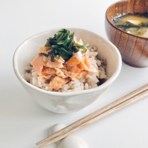 きょうの料理のレシピ・みつばとサーモンの炊き込みご飯