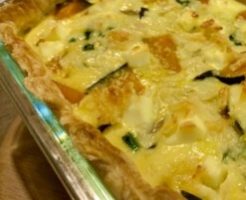 キューピー3分クッキングのレシピ・かぼちゃとマッシュルームのフラン